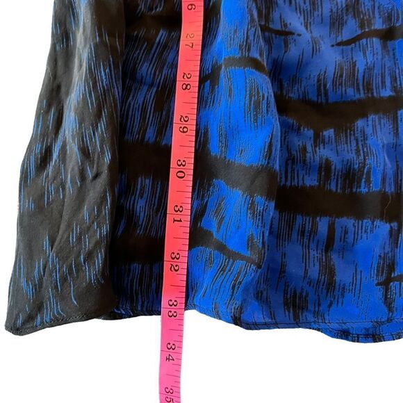 PARKER Revolve Cobalt Phantom Flare Keyhole 100% silk dress - Picture 6 of 8